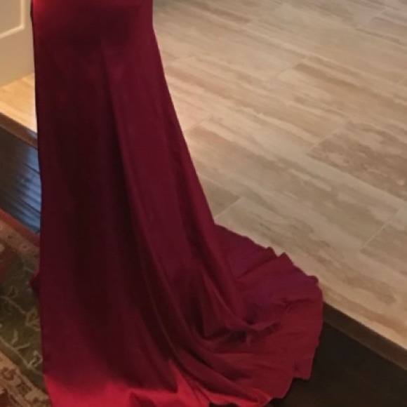 Sherri Hill - 51007 - Size 6 - Hot Pink Satin - Picture 4 of 4